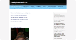 Desktop Screenshot of cheekylittlemaori.com